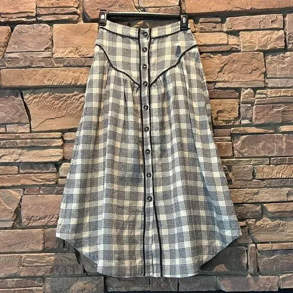 NWT Mother Out Skirts Plaid Skirt - Picture 3 of 6